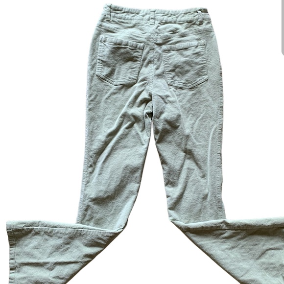 RSQ High Rise Corduroy Flare Pants l Size 27 l Color: Light Pistachio - Picture 6 of 6